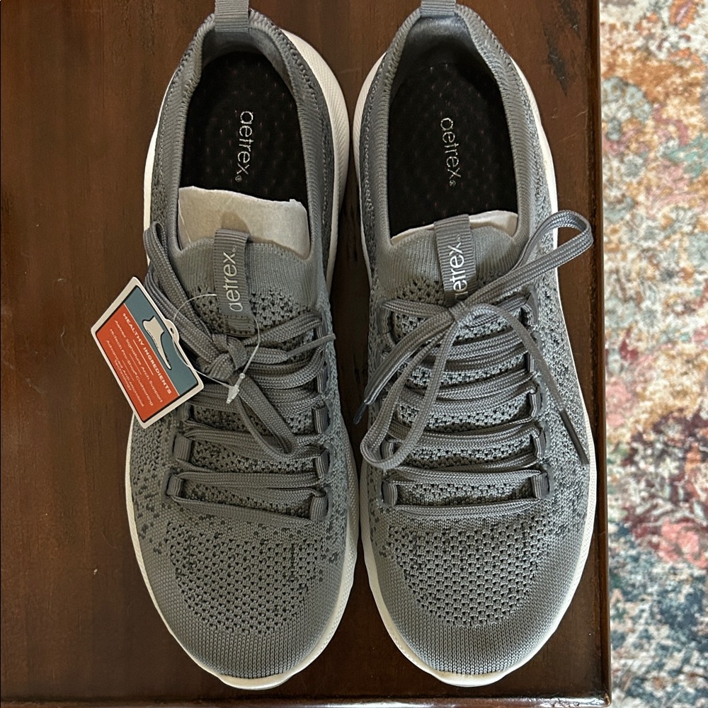 Aetrex Carly Charcoal Women's Sneakers- EU40 - Picture 7 of 7